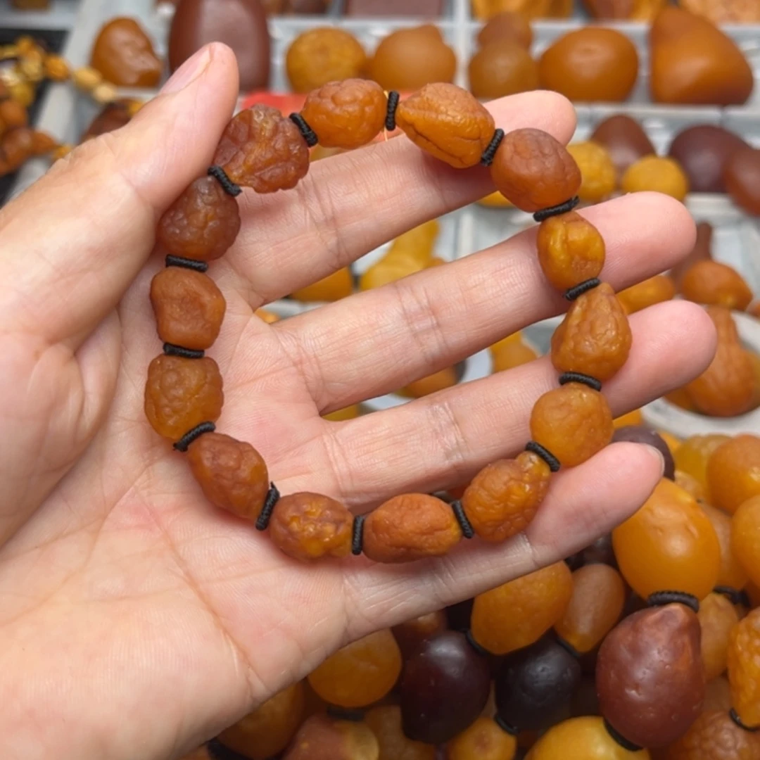 未镶嵌琥珀裸石天然蜜蜡手串
