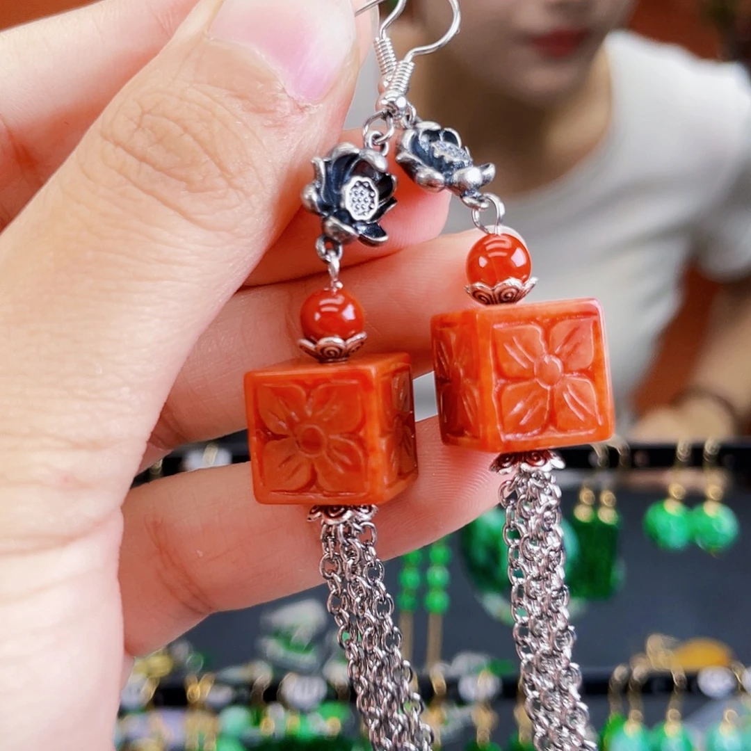 未镶嵌翡翠耳饰饰品