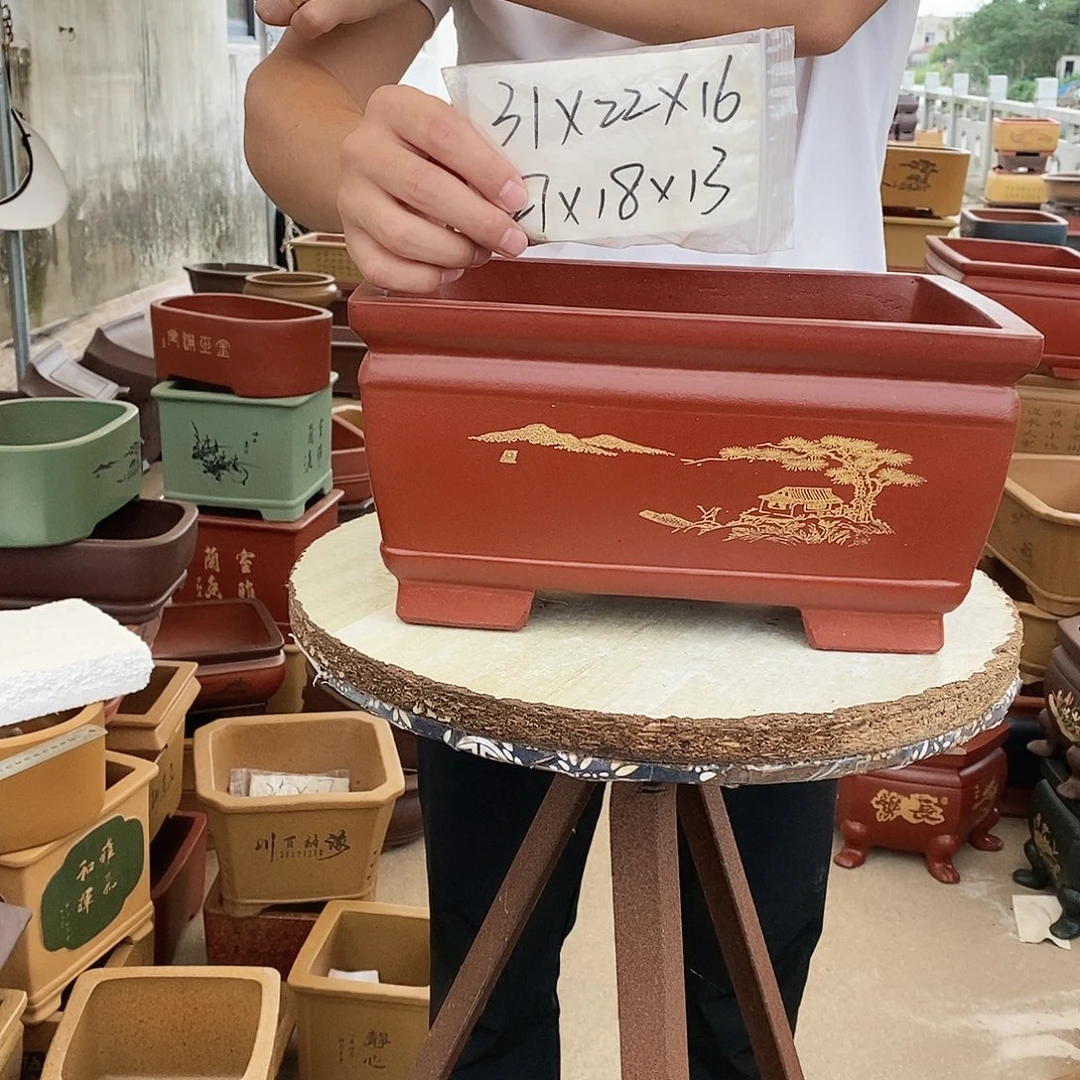 紫砂花盆紫砂花盆
