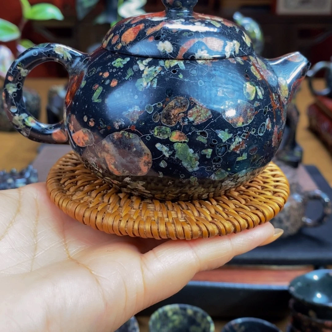 梅花玉精美梅花文旦壶