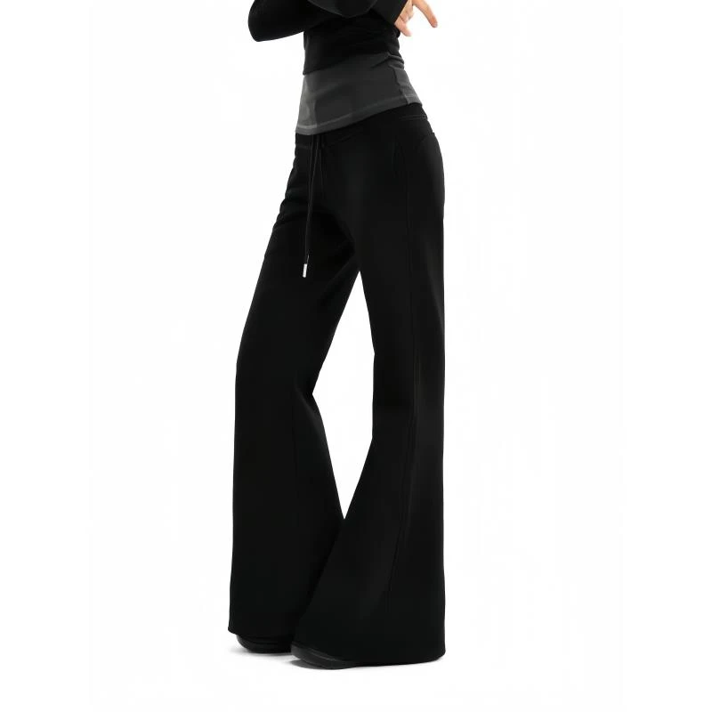 SNBO叁豹·春夏运动喇叭裤高腰显瘦长裤