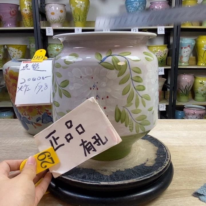 景德镇高温陶瓷花盆