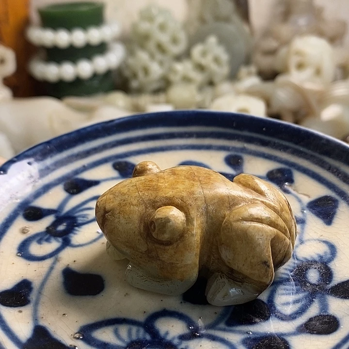 瓷片工艺品瓷盘内挂坠