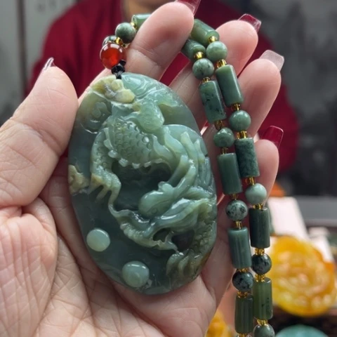 岫玉挂件未镶嵌挂件