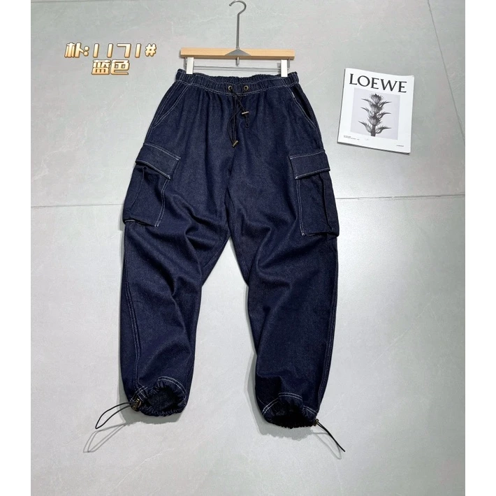 大占推荐 1171 潮牌休闲时尚薄绒牛仔休闲裤