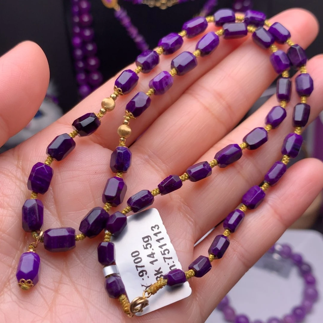 苏纪石（舒俱来）18K金镶嵌项链