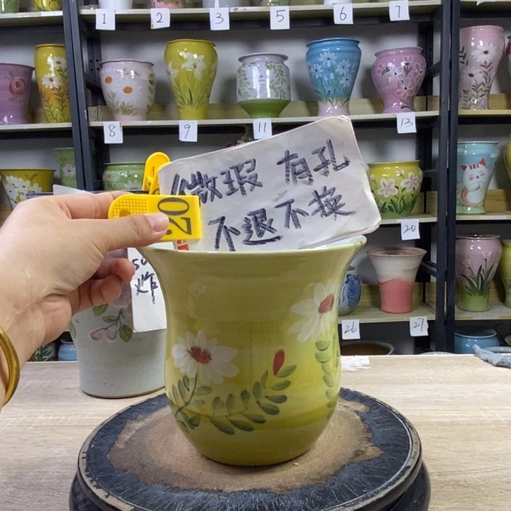 景德镇高温陶瓷花盆
