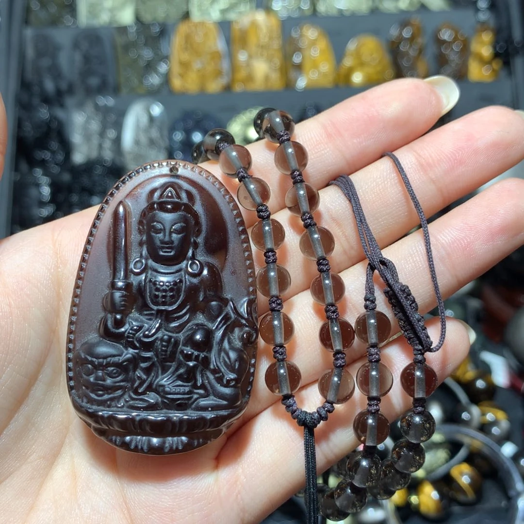 未镶嵌黑曜岩颈饰九****货