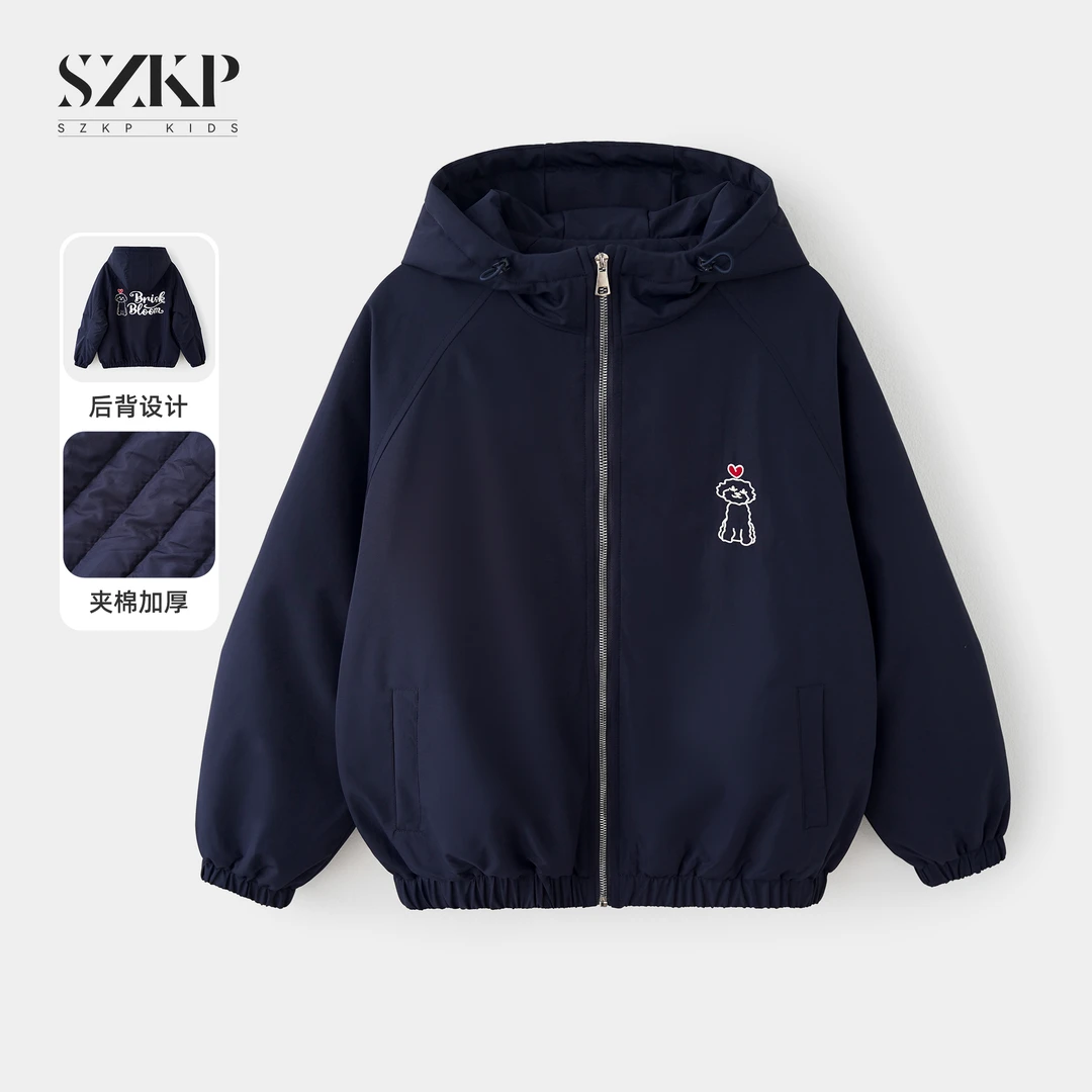 SZKP冬季新款女童装保暖上衣中大童休闲儿童加厚外套BGYD556396