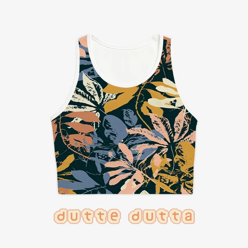 G07孤品款无缝针织一体杯高弹运动印花背心透气舒适跑步