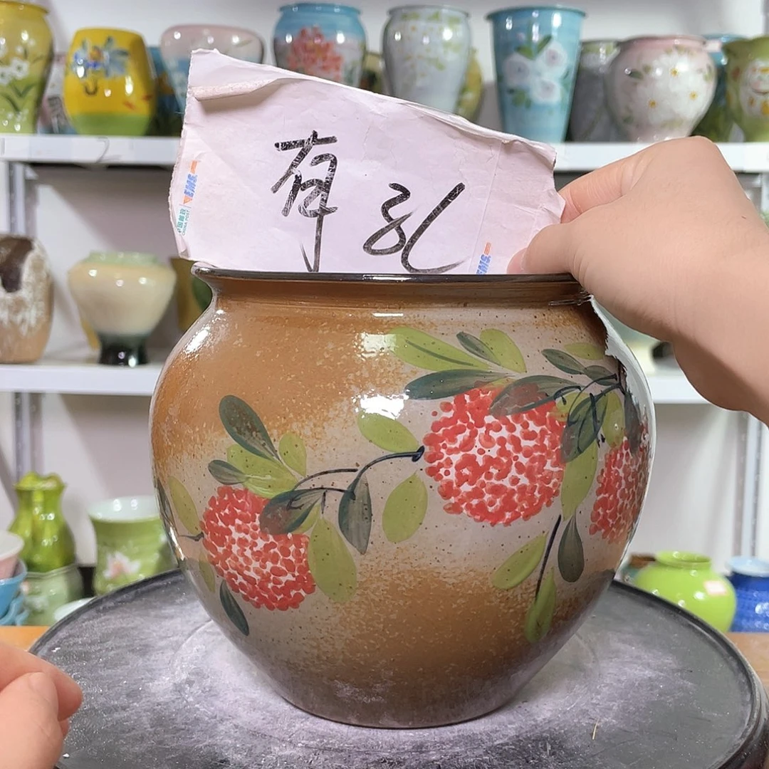景德镇陶瓷花盆花器暇256