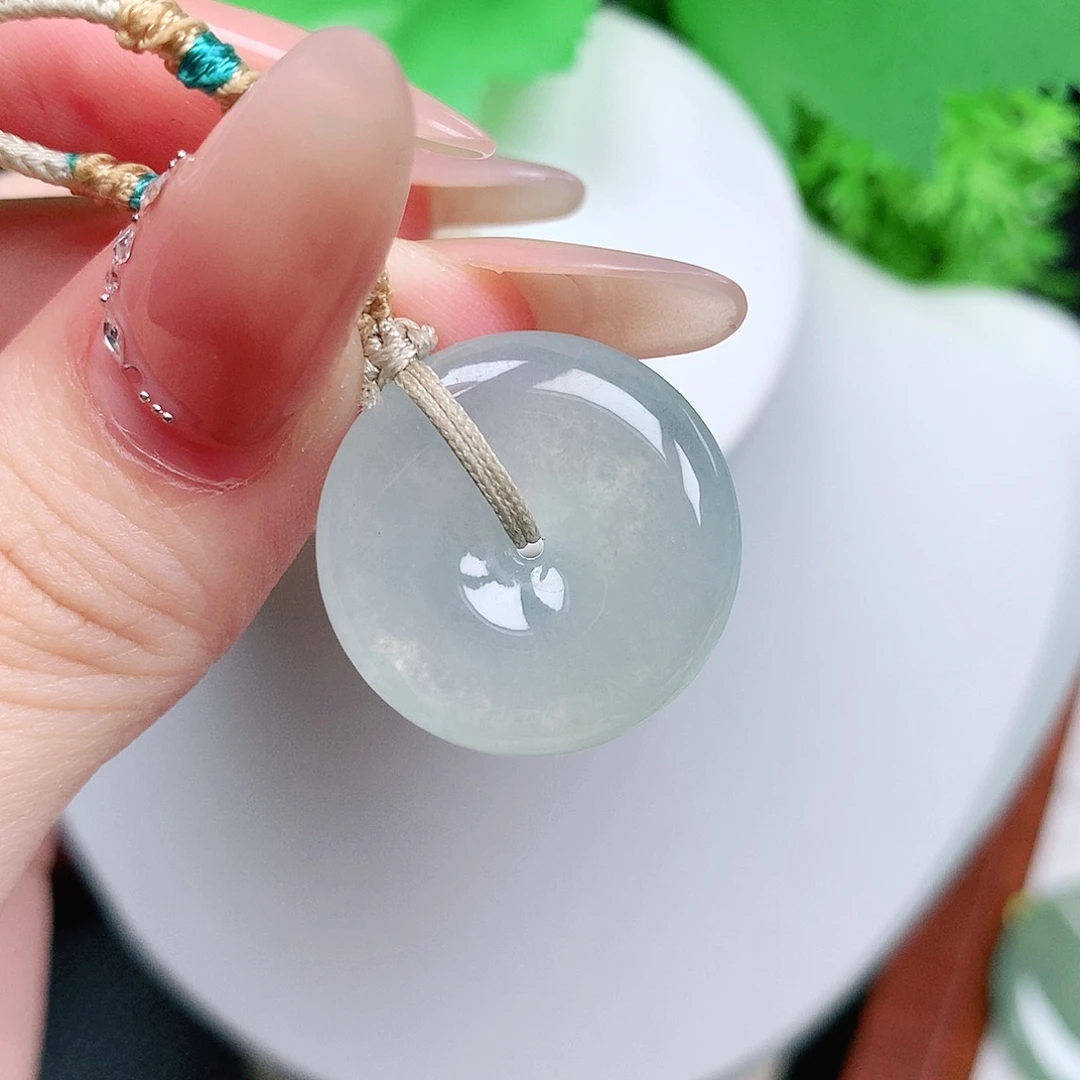 翡翠未镶嵌颈饰平安22-5.6