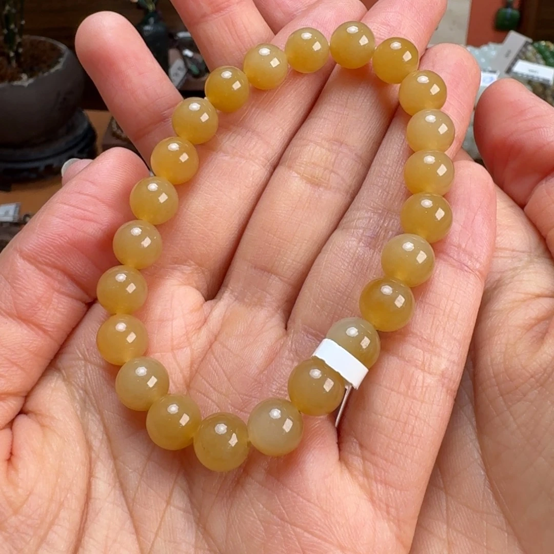 和田玉（糖玉）未镶嵌手链