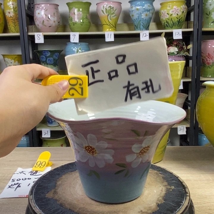 景德镇高温陶瓷花盆