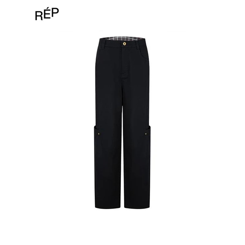 REP-Journal Record设计师黑色口袋休闲裤25PF（NO退支持换码换款）