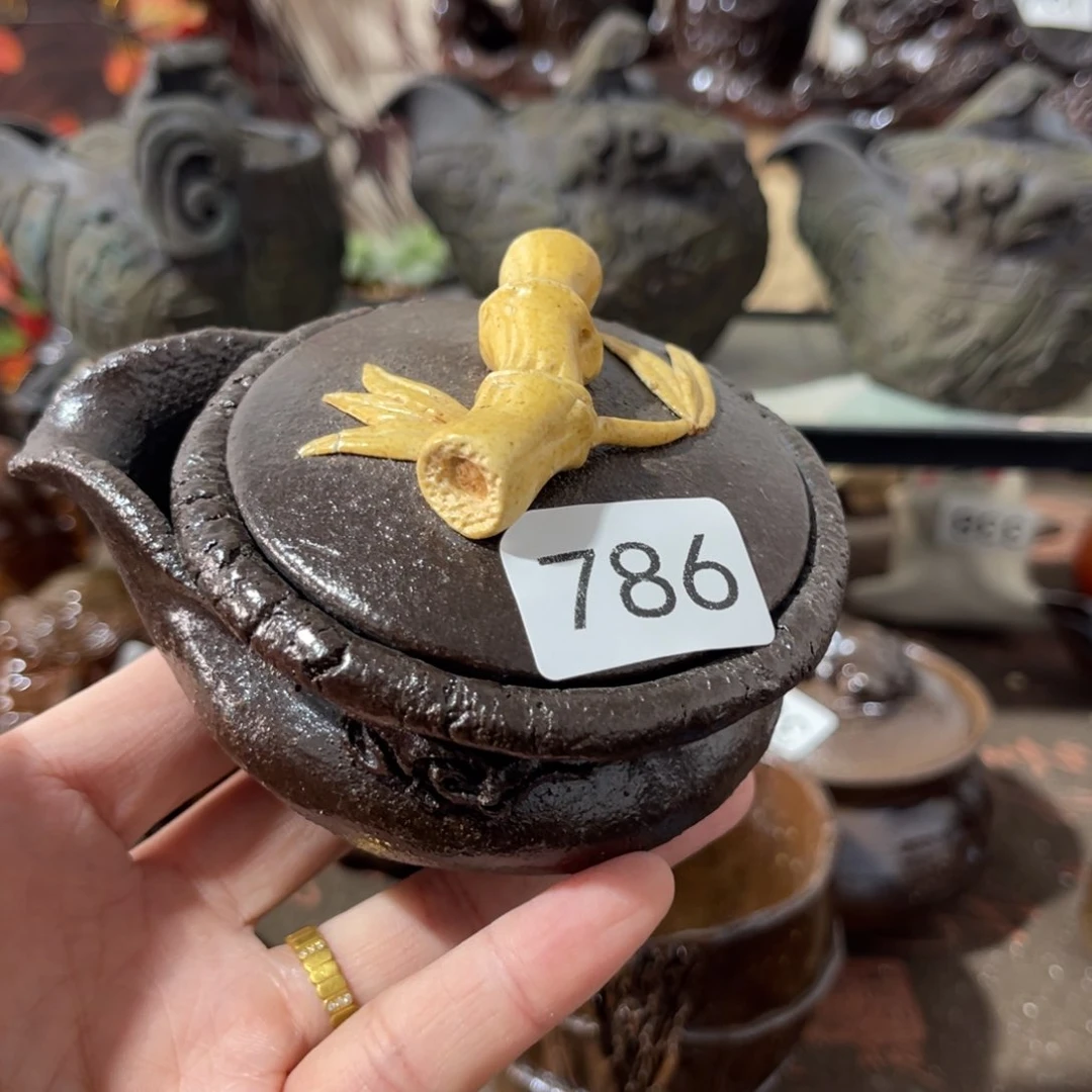 木村信鸿柴烧宝瓶