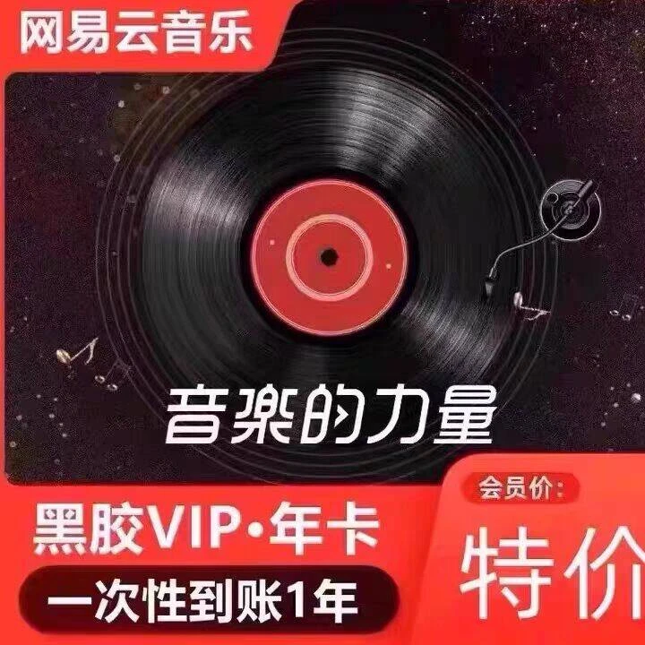 网易音乐黑胶vip会员年卡12个月 372天 下单联系客户 【IOS可见】