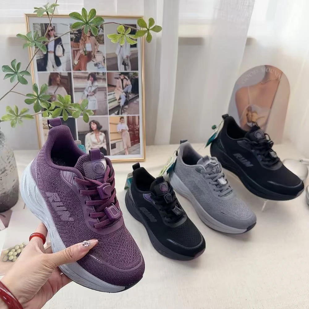 6177183新款懒人松紧伸缩圆头透气舒适百搭妈妈爸爸情侣鞋