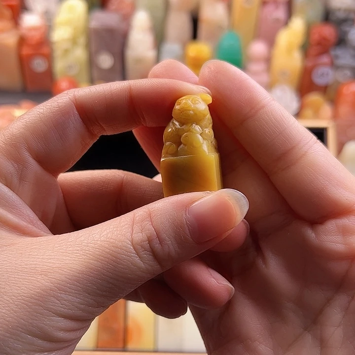 老挝石印石手工定制1.5厘米，猪