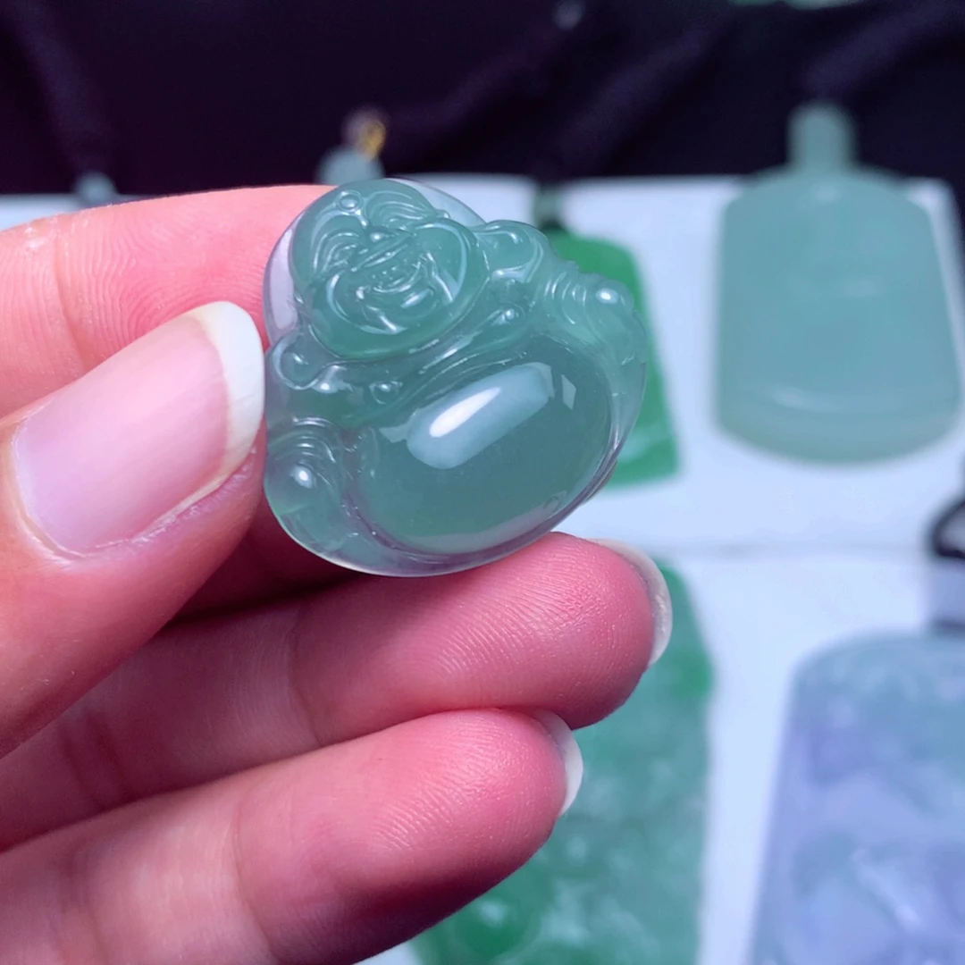 翡翠未镶嵌颈饰天然a货翡翠