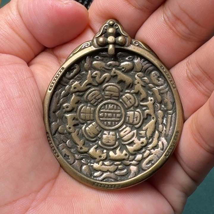 铜铁合金类铜菩提菩提吊坠项链
