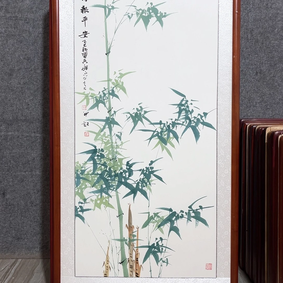 国画书画作品带框63×123