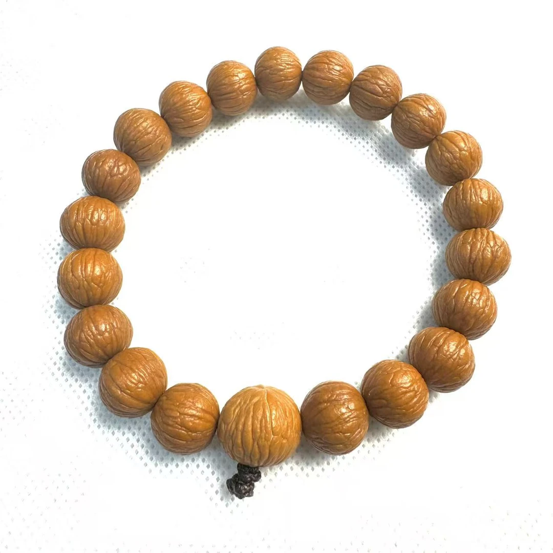 【浅棠 原皮小凤羽】原皮边度同尺一刀未动未修猴头毕业级猴头核桃