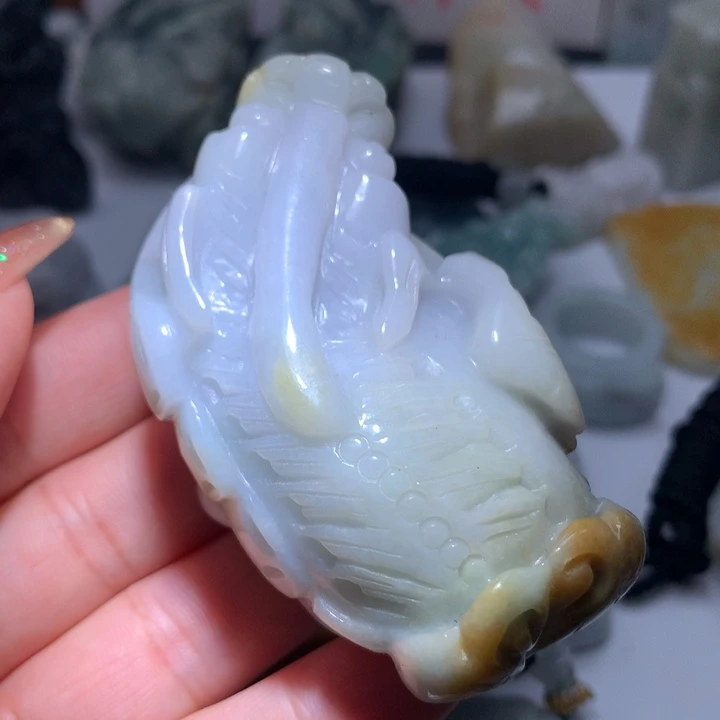 翡翠未镶嵌颈饰保真天然A货翡翠
