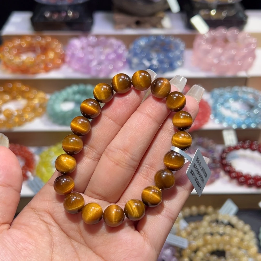 手串未镶嵌水晶黄虎眼10mm