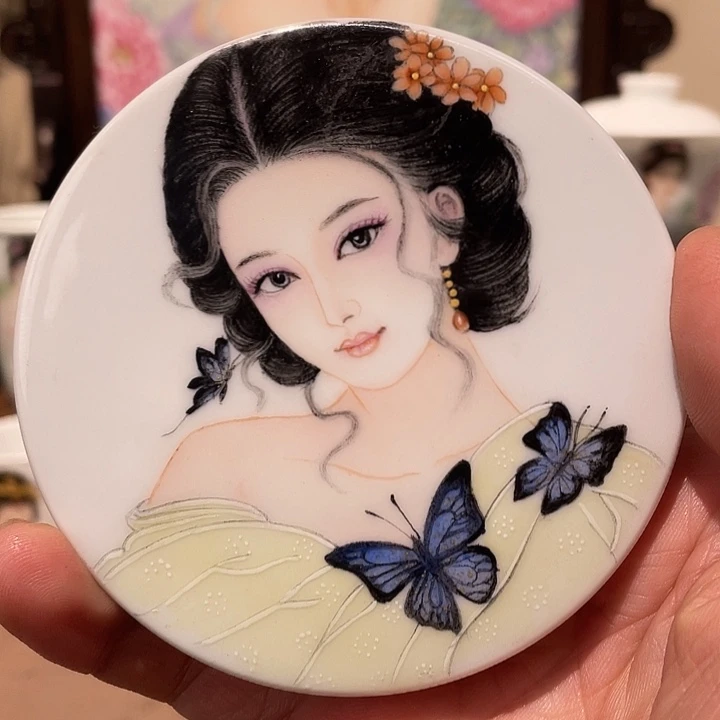 景德镇陶瓷，手工绘画