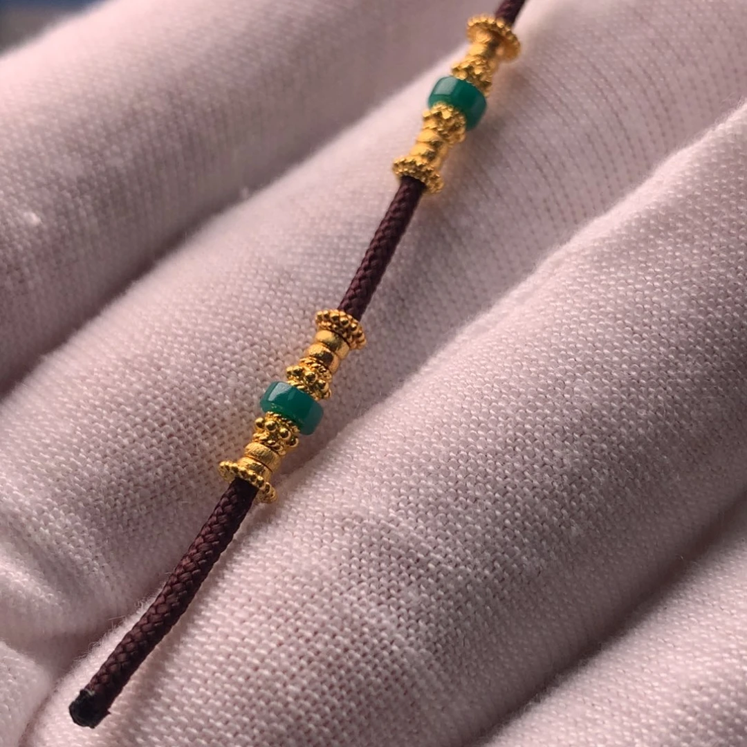 18K金镶嵌绿松石配饰