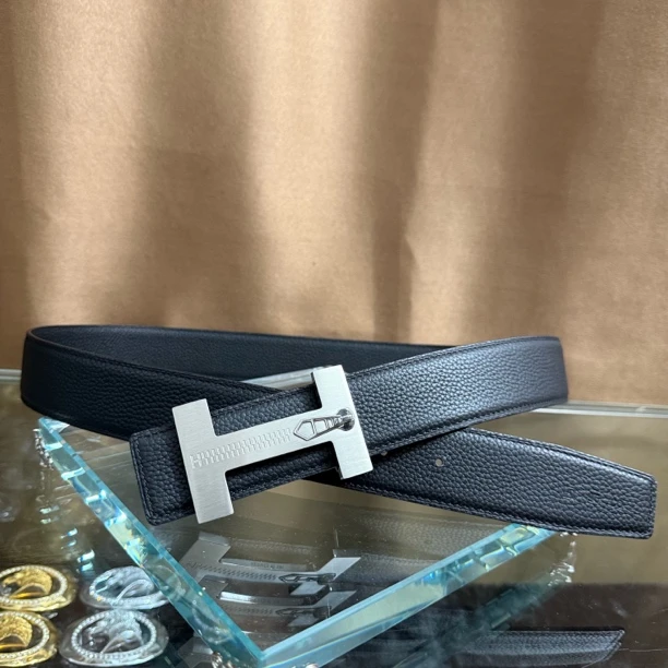 新款皮带男士头层牛皮腰带青中年H扣工字扣百搭高档送礼商务韩潮