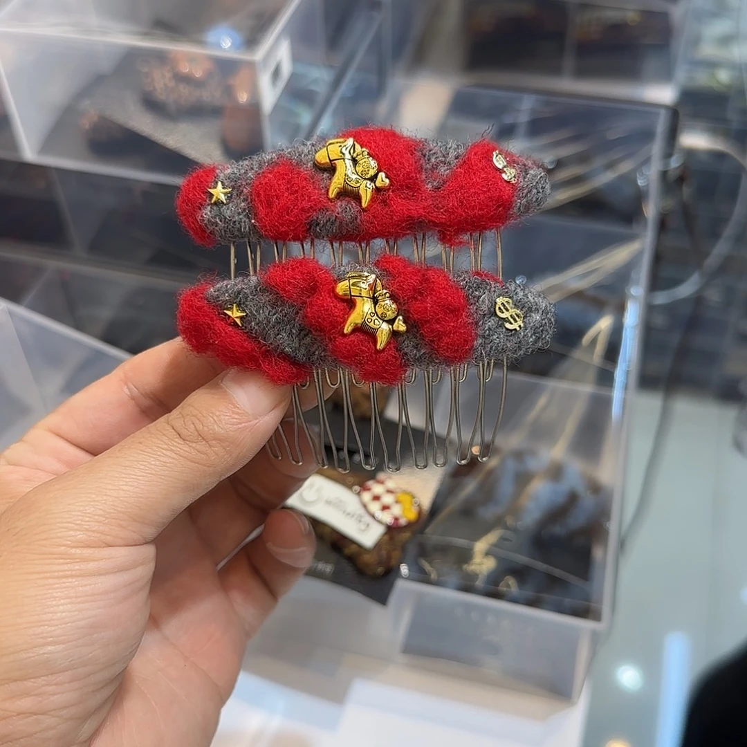 布艺非金属Z24马上有钱插梳2个