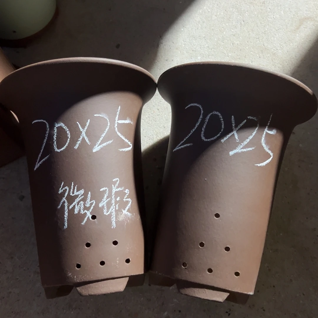 花盆紫砂宜兴紫砂花盆2只