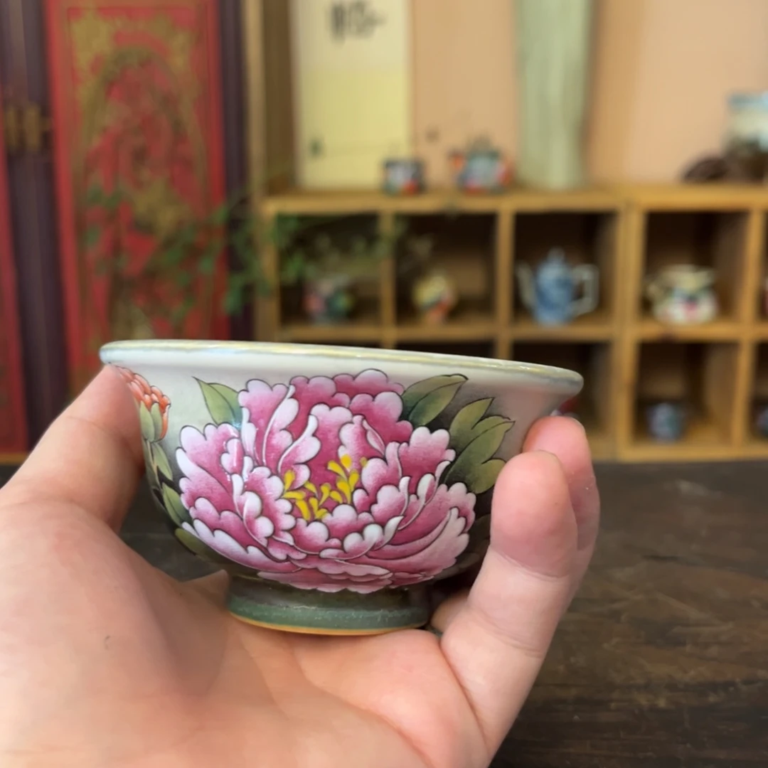 柴烧手工手绘陶瓷