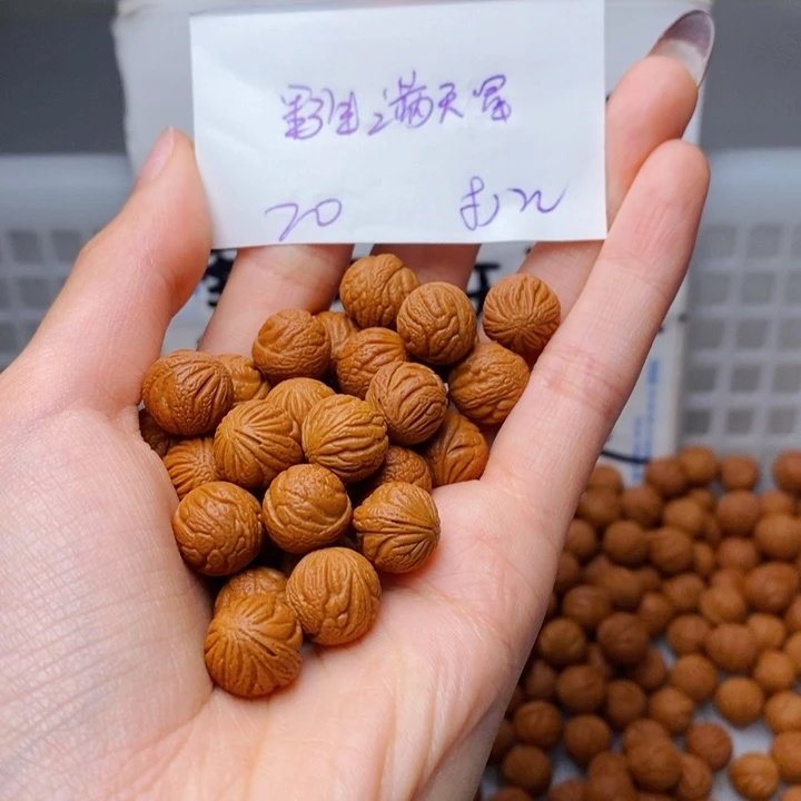 手串桃核11mm左右野生满天星20颗（打孔）