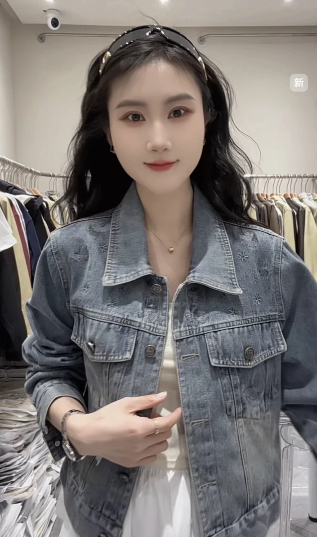 牛仔外套2025新款工艺时尚百搭精致水洗韩系休闲