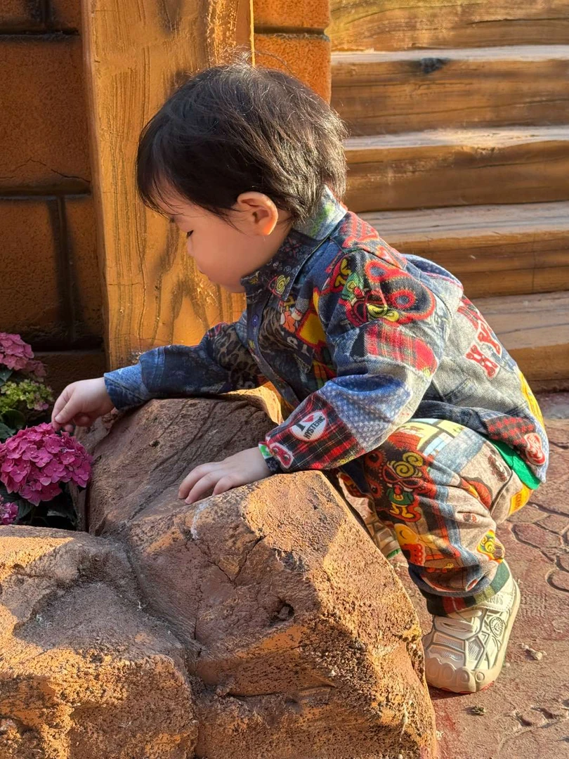 糖心同款高定纯棉毛圈仿牛仔长裤天花板