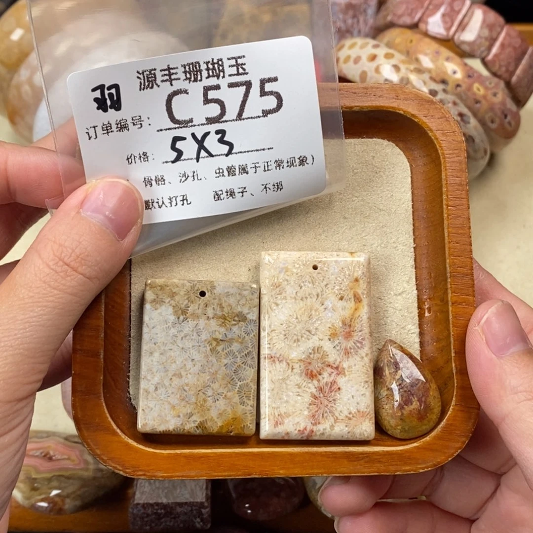 A***外硅化玉未镶嵌颈饰
