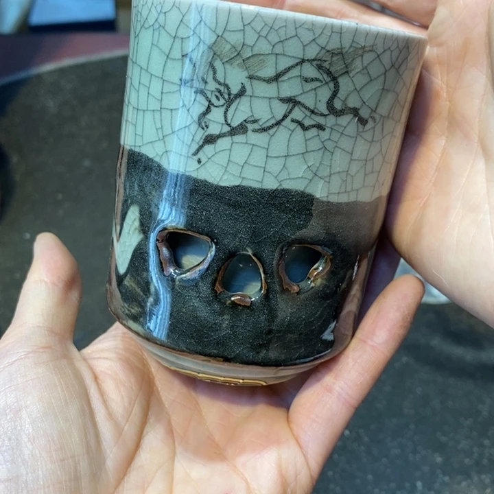 刘***明瓷片陶瓷艺术品制作工艺品