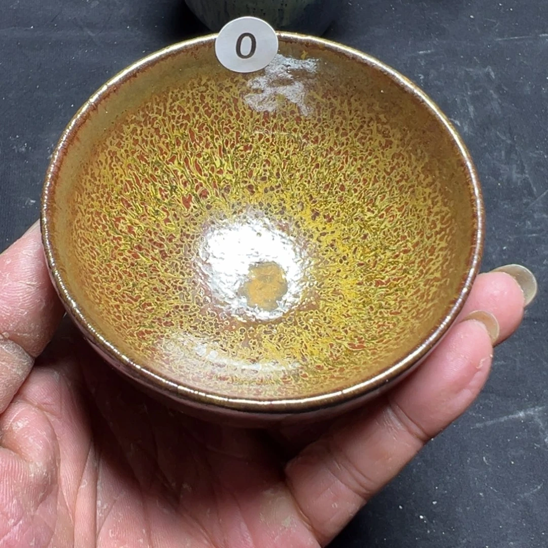 茶盏落灰烧建盏茶器