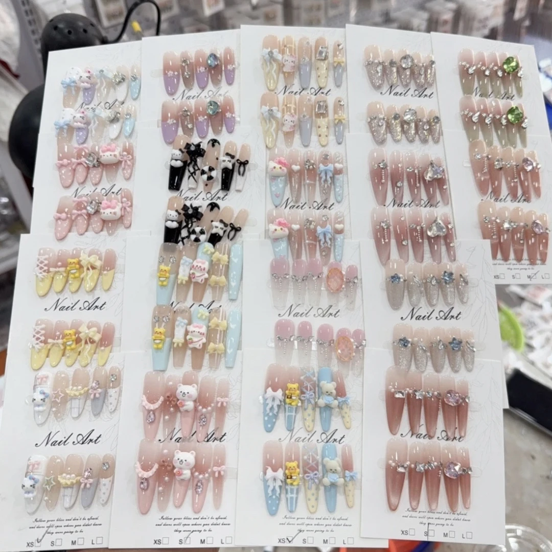 【直播穿戴甲过款 】孤品微瑕 掉砖自补 No退换 介意勿拍！