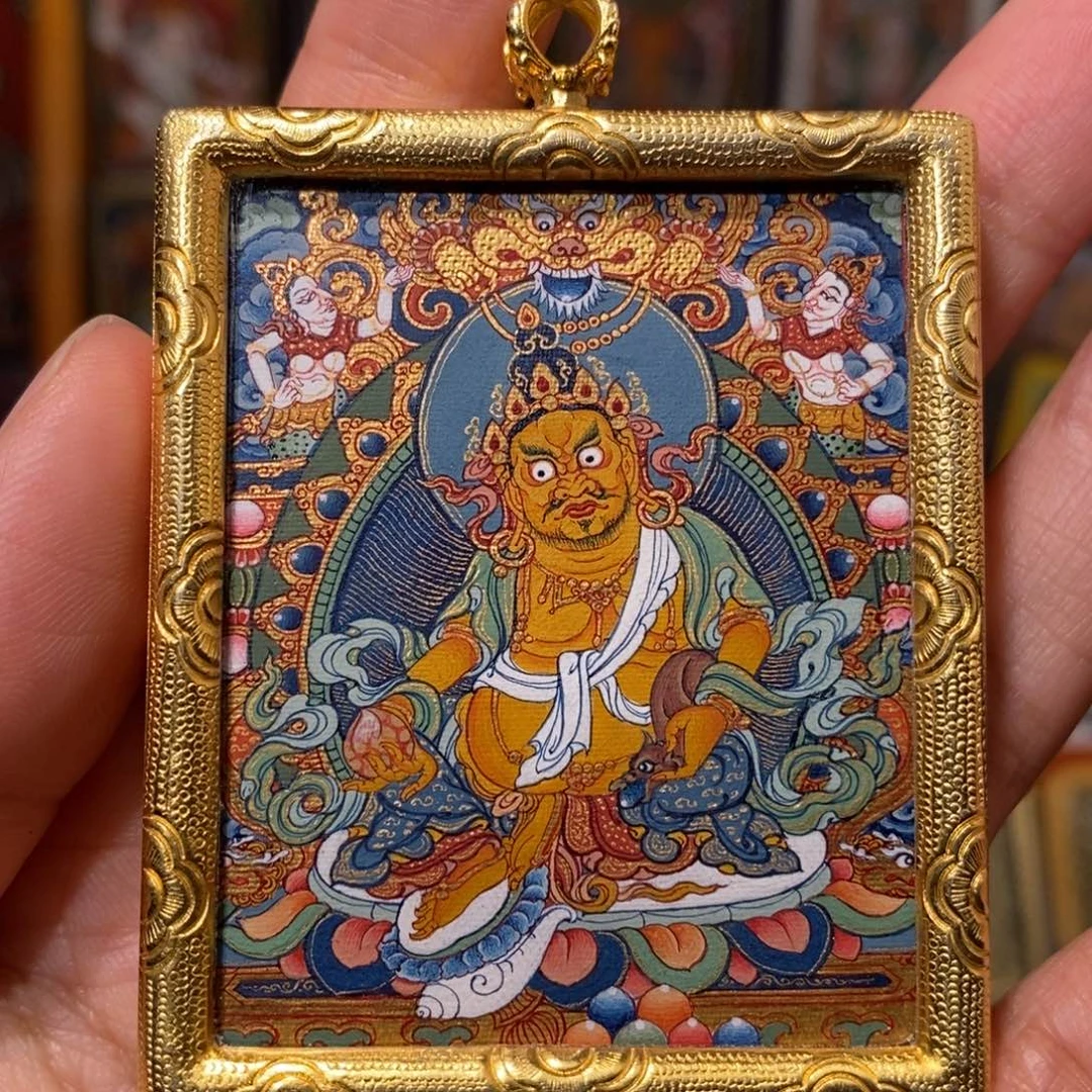 吊坠哪****壶唐卡纯手绘