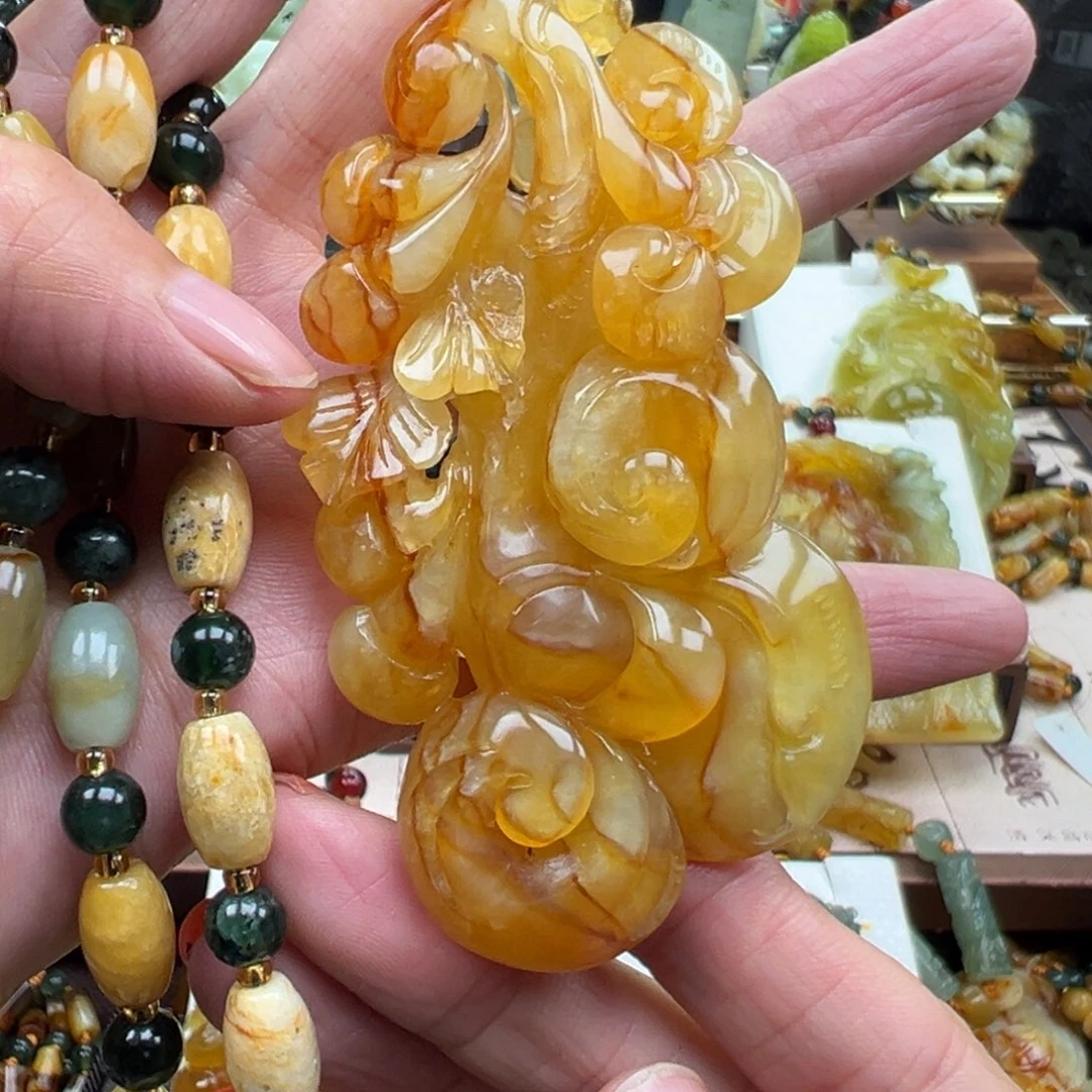 岫玉未镶嵌挂件挂件