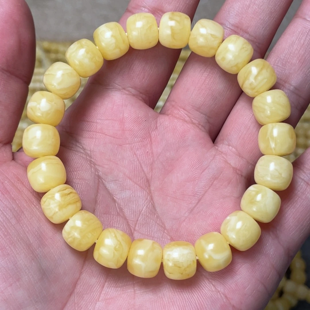 蜜蜡裸石未镶嵌蜜蜡手串10.5mm