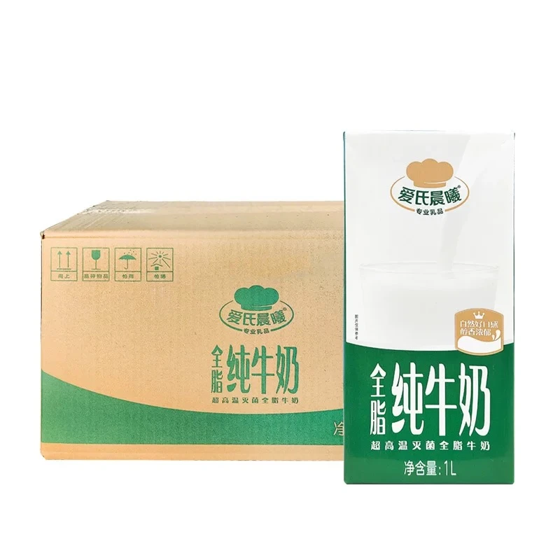 爱氏晨曦全脂纯牛奶1L面包蛋糕餐饮甜品烘焙常温