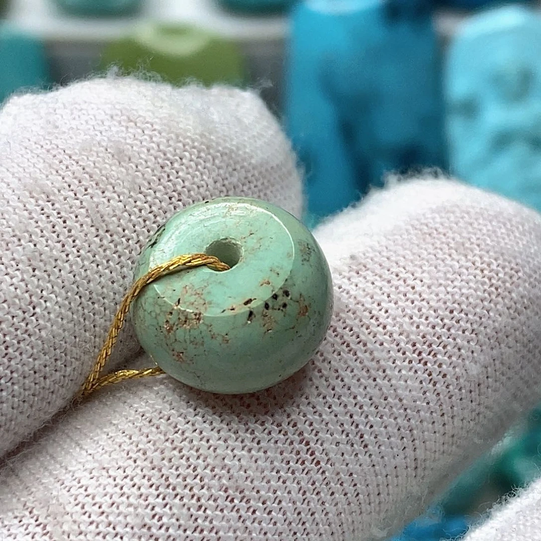 绿松石未镶嵌天然原矿 地大质检