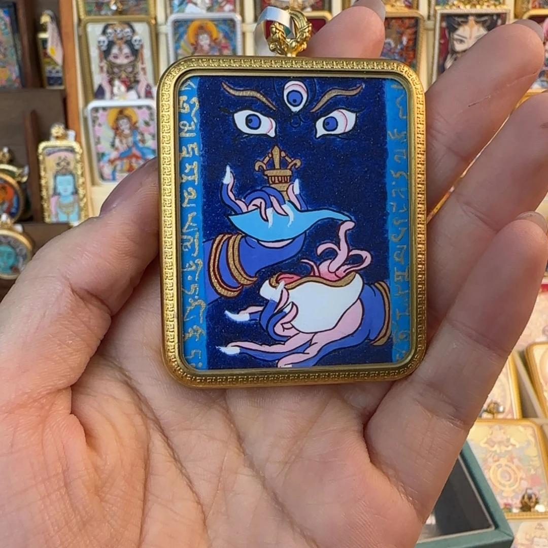 J***卜吊坠古祥手绘唐卡