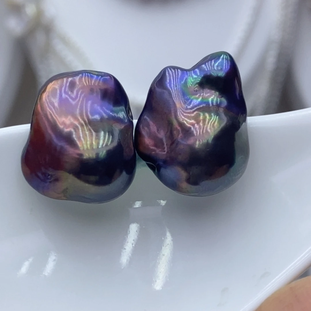 耳饰淡水珍珠银S925镶嵌