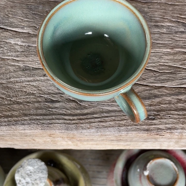 浪鬼家釉绘柴烧餐具A***e杯